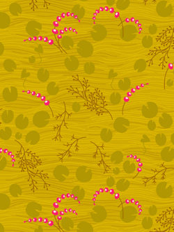 Quilting Cotton – Thicket – Pond – Chartreuse