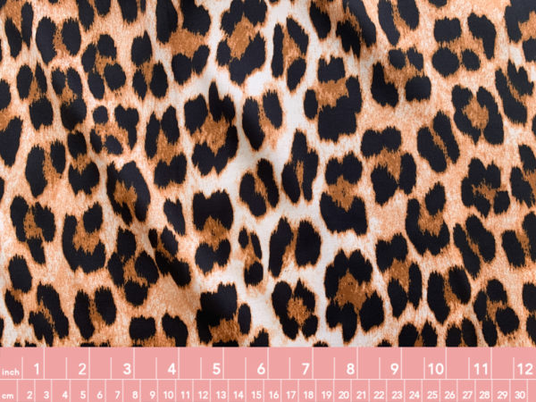 Designer Deadstock - Rayon Sateen - Leopard