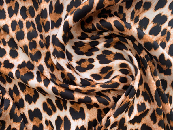 Designer Deadstock - Rayon Sateen - Leopard