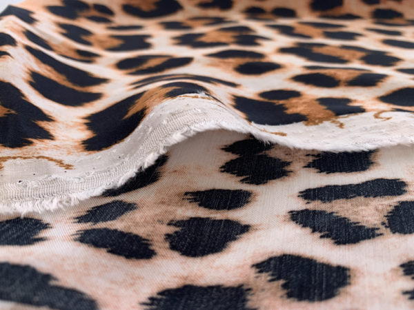 Designer Deadstock - Rayon Sateen - Leopard