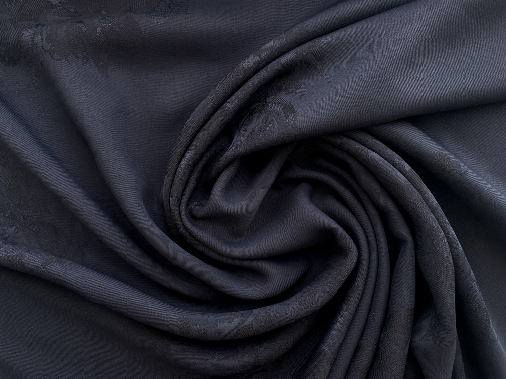 Black Viscose Rayon Challis 58 wide