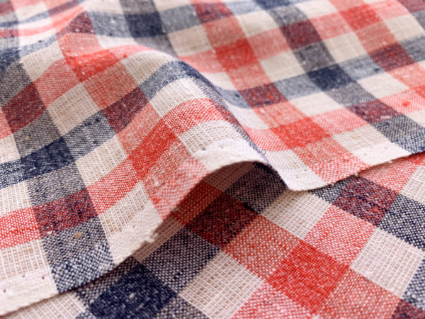 Designer Deadstock - Midweight Yarn Dyed Cotton - Picnic Plaid