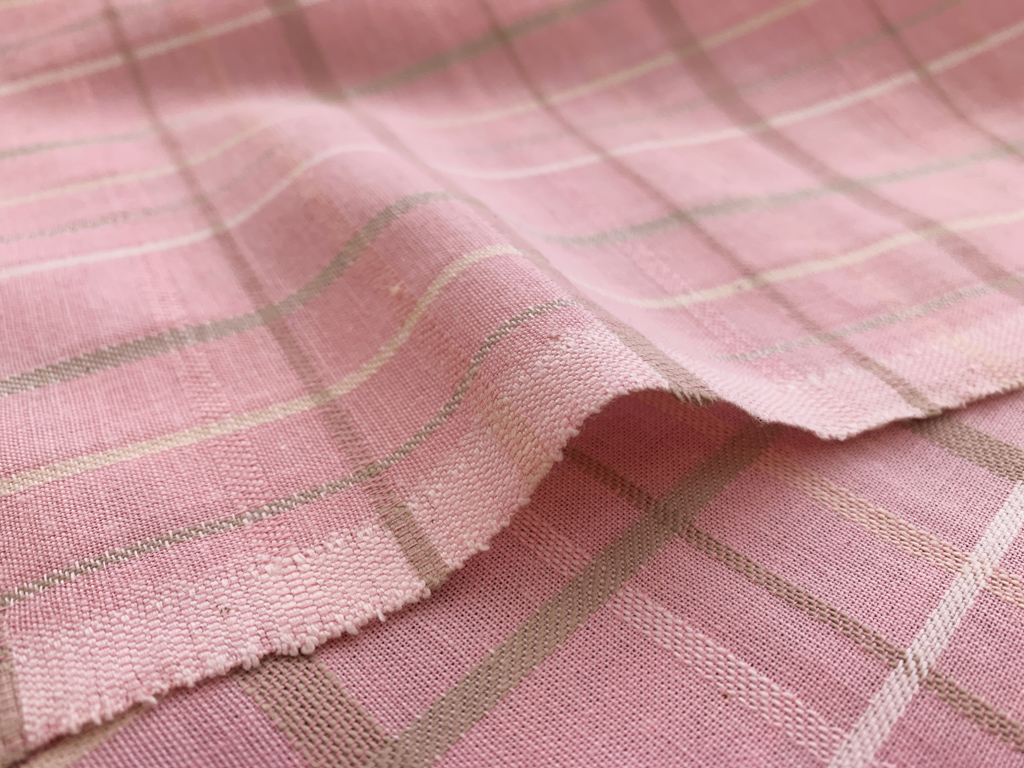 1 Yarn Dyed Cotton Gingham - hot pink