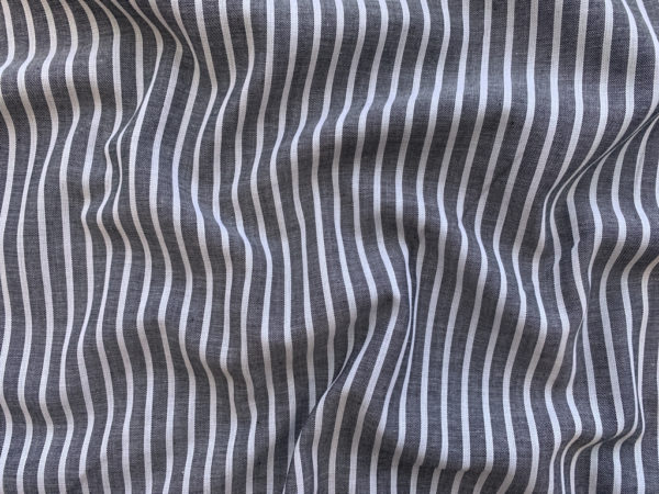 Designer Deadstock - Yarn Dyed Cotton Shirting - Engineer Stripe