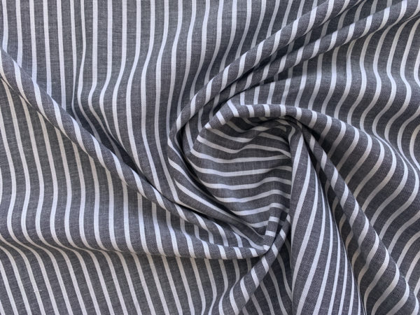 Designer Deadstock - Yarn Dyed Cotton Shirting - Engineer Stripe