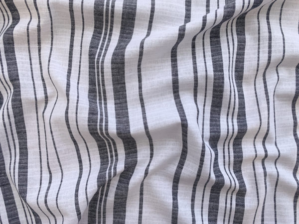 Designer Deadstock - Yarn Dyed Cotton Shirting - Engineer Stripe