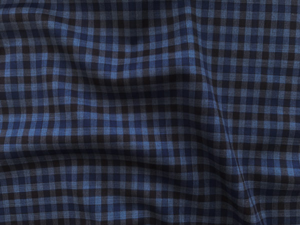 Designer Deadstock – Yarn Dyed Wool Shirting – Evening Plaid