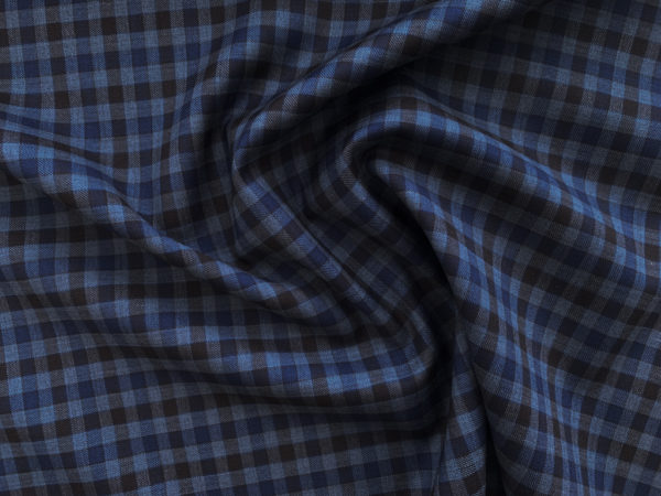 Designer Deadstock – Yarn Dyed Wool Shirting – Evening Plaid