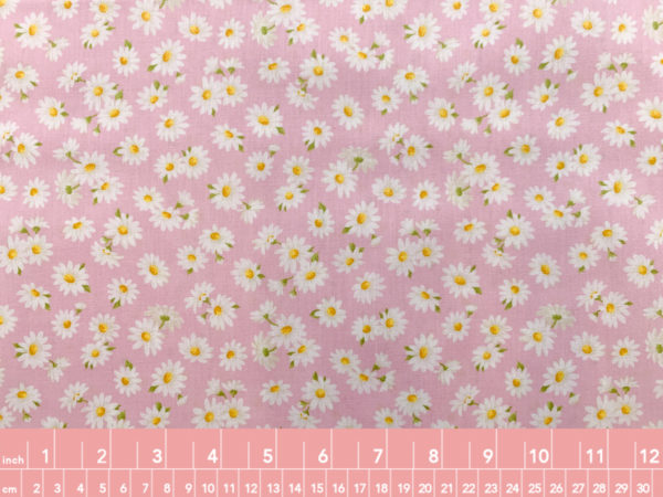 Japanese Cotton Sheeting - Daisy - Pink