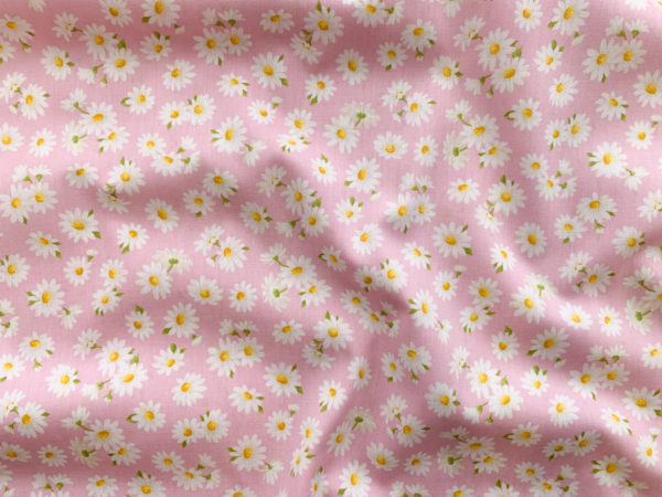 Japanese Cotton Sheeting - Daisy - Pink