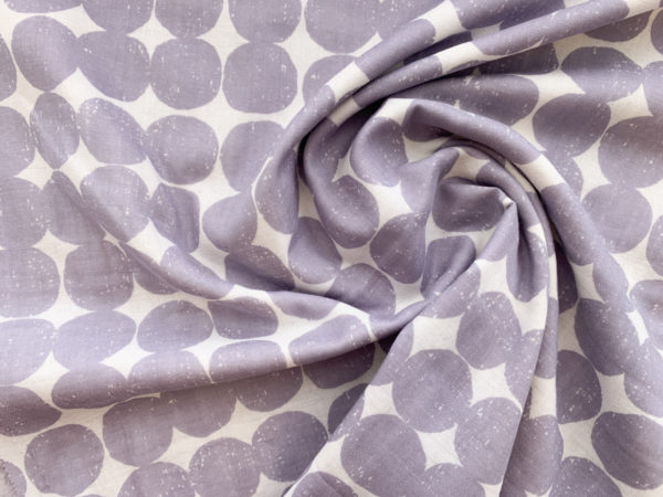 Japanese Cotton Double Gauze – Abstract Dots - Lavender