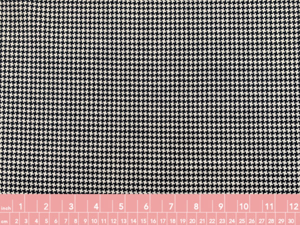 Designer Deadstock - Wool Blend Novelty Suiting - Pinwheel Houndstooth