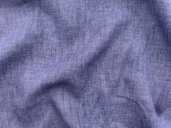 Designer Deadstock - Yarn Dyed Handkerchief Linen - Navy Heather