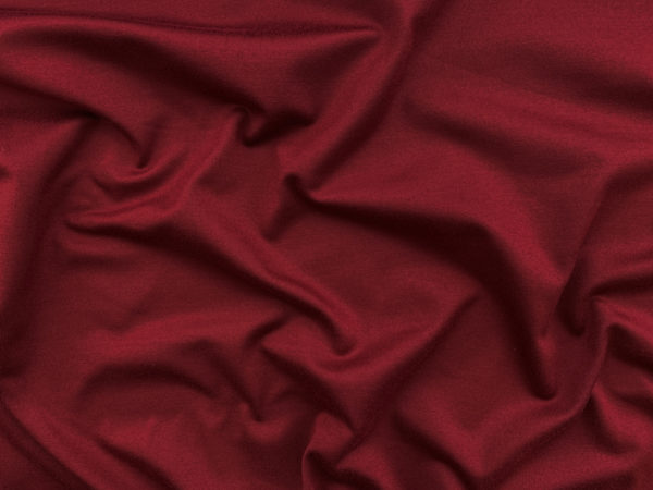 Designer Deadstock - Polyester/Spandex Brushed Jersey - Cranberry