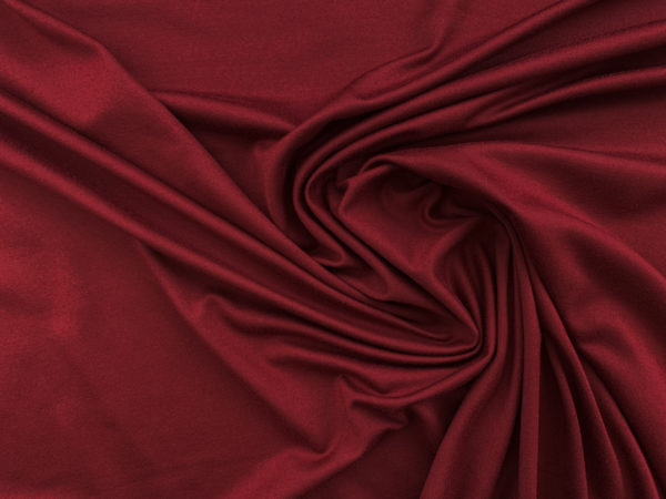 Designer Deadstock - Polyester/Spandex Brushed Jersey - Cranberry