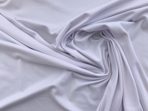 Designer Deadstock - Nylon/Spandex 4-way Stretch Jersey - Optic White
