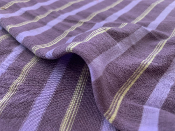 Designer Deadstock – Cotton/Spandex Jersey – Lavender Stripe