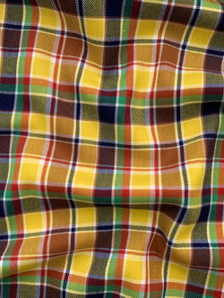 Designer Deadstock - Brushed Cotton Poplin - Primary Plaid