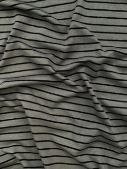 Rayon/Spandex Jersey - Zinfandel/Black Stripe