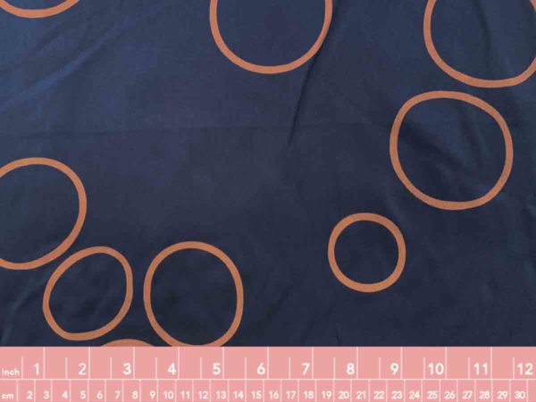 Mind the Maker – Viscose Twill – Circle Around – Indigo Night