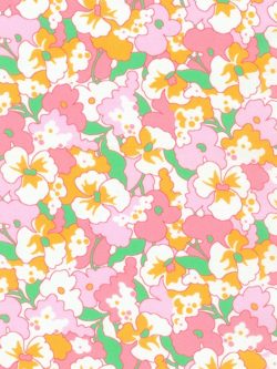 Quilting Cotton – Flowerhouse - Puffy Floral - Pink