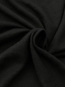 Cotton/Rayon Knit Jersey - Black