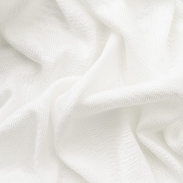 Cotton/Rayon Knit Jersey - White