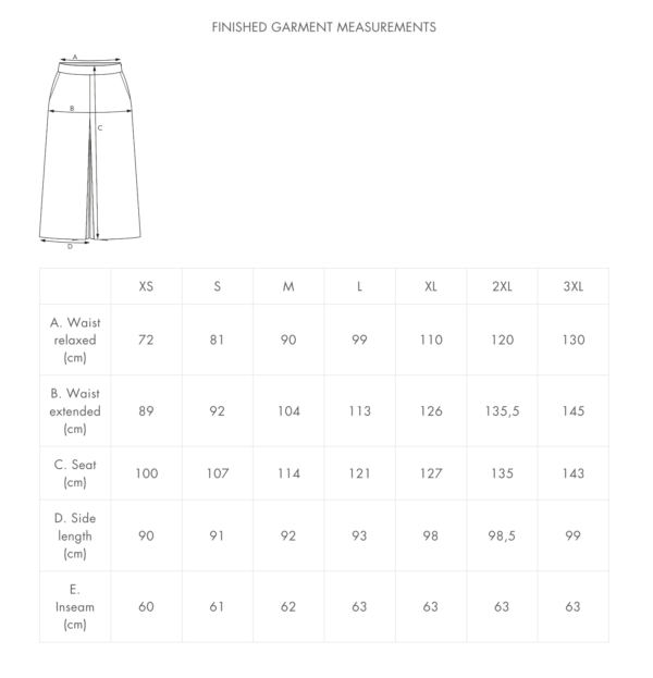 The Assembly Line Culottes XS-L