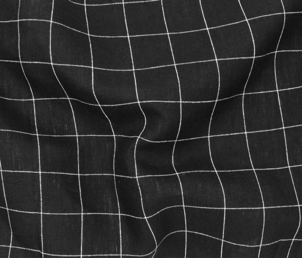Mistral Linen/Cotton – Black/White