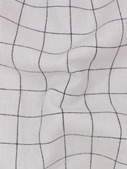 Mistral Linen/Cotton – White/Black