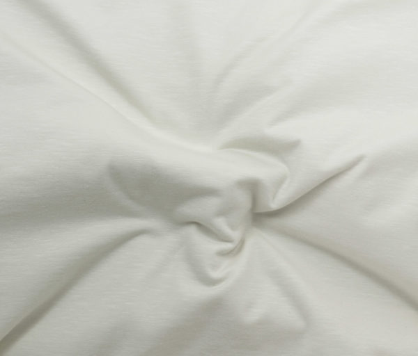 Textured Organic Cotton/Spandex Jersey - Ivory