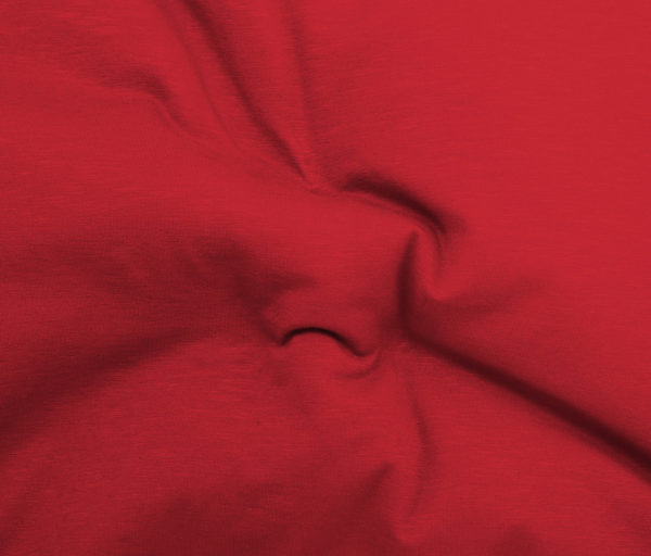 Textured Organic Cotton/Spandex Jersey – Ruby Red