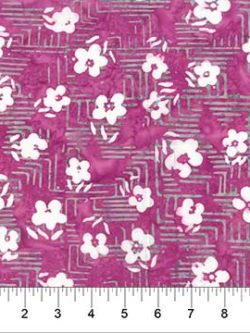 Banyan Cotton Batik - Home Sweet Home - Plum Berry