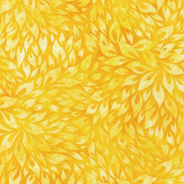 Artisan Cotton Batik – Floral Wave - Sunflower