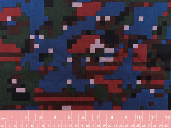 Japanese Cotton Lawn - Pixelated - Blue