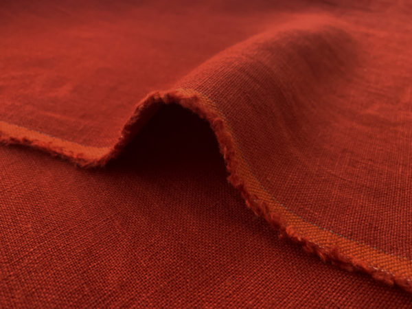 Designer Deadstock – Linen – Burnt Sienna