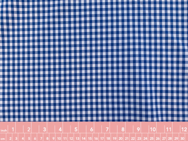 Designer Deadstock - Wool Gauze - Navy/Pumpkin Plaid