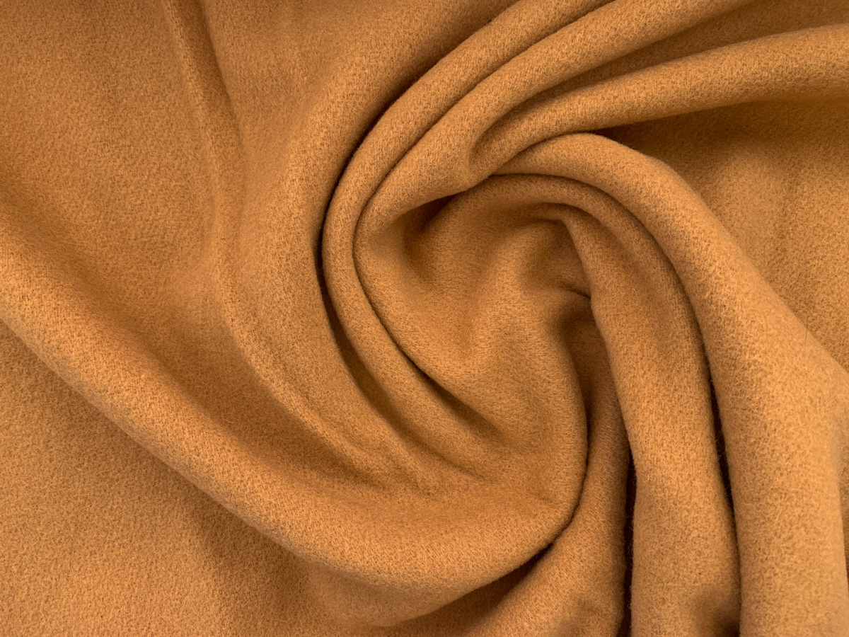 Italian Designer Deadstock – Wool/Polyester/Mohair Coating - Camel