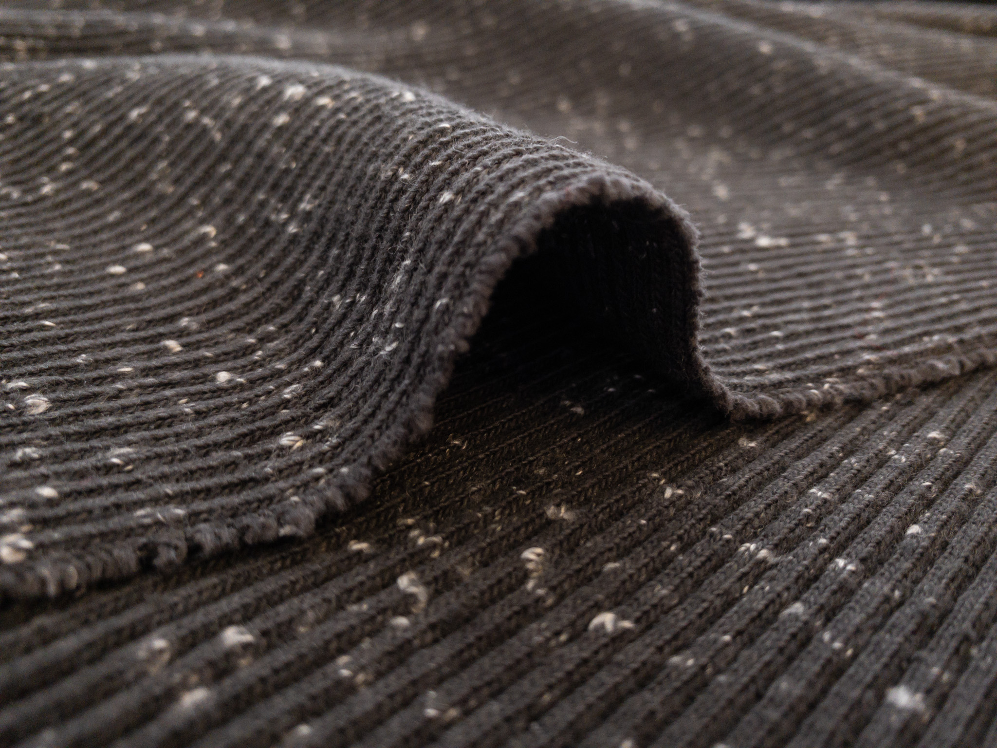 Japanese Designer Deadstock - Cotton/Polyester Mesh - Black - Stonemountain  & Daughter Fabrics