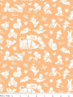 Quilting Cotton – Sew Kewpie – Kultivating Daisy – Creamsicle