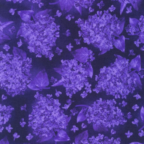 Elizabeth Cotton Flannel - Flowerhouse - Violet Bouquet - Lupine