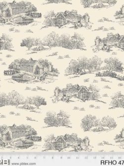 Quilting Cotton – Rooster Farm House - Cream