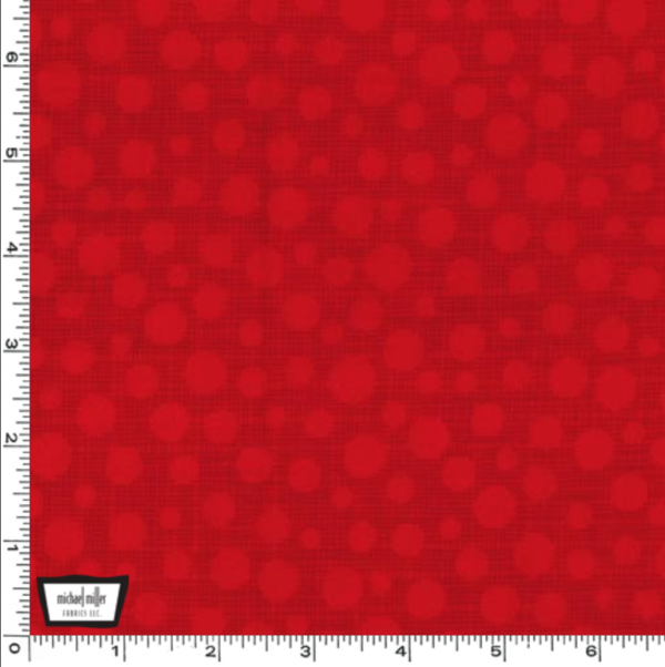 Quilting Cotton - Hash Dot - Red