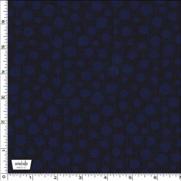 Quilting Cotton - Hash Dot - Midnight