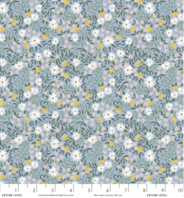 Quilting Cotton – Bramble - Daisy Fields - Blue