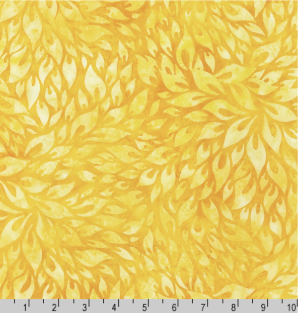 Artisan Cotton Batik – Floral Wave - Sunflower