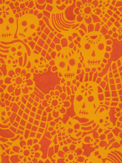 Alexander Henry – Laminated Cotton – Flora de los Muertos – Marigold