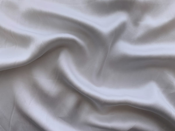 Sueded Silk Charmeuse - Dyed White