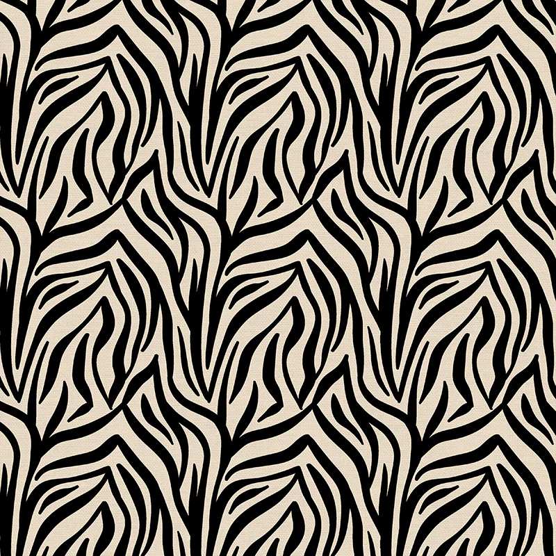 Quilting Cotton – Zebra Stripes – Black