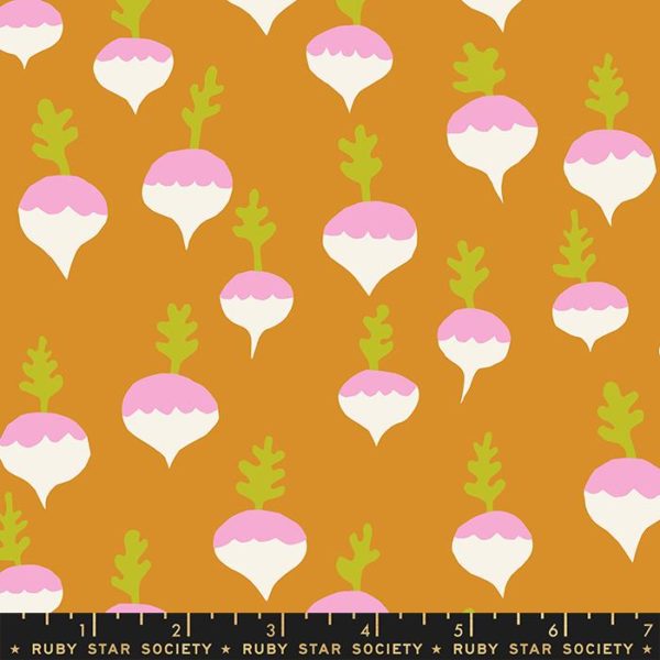 Quilting Cotton – Ruby Star Society – Petunia – Turnips – Honey